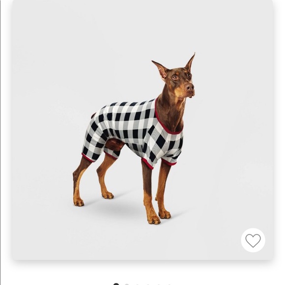 Other - Pet Pajamas.  Black and white Buffalo plaid.